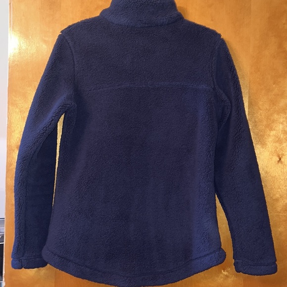 Women’s Columbia full zip Sherpa fleece navy jacket-size small - Picture 6 of 11